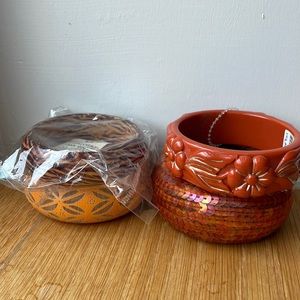 Orange bangles